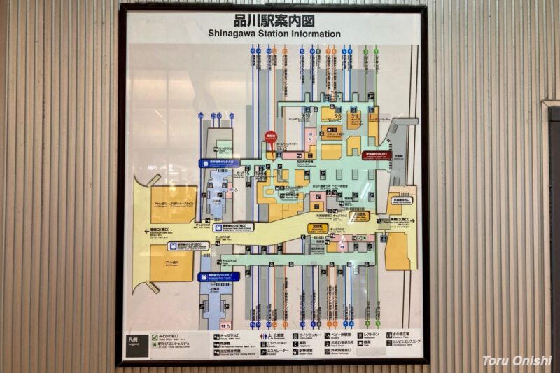 品川駅 構内図 案内図