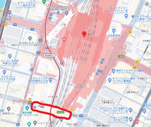 東京駅京葉線乗り場・ホーム