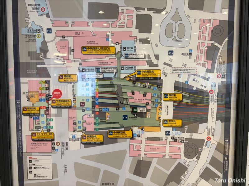 新宿駅案内図
