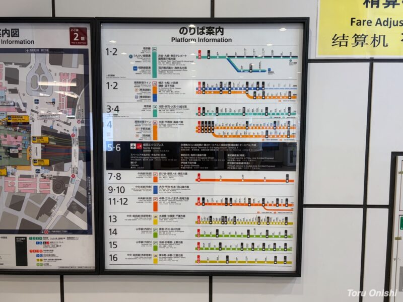新宿駅のりば案内